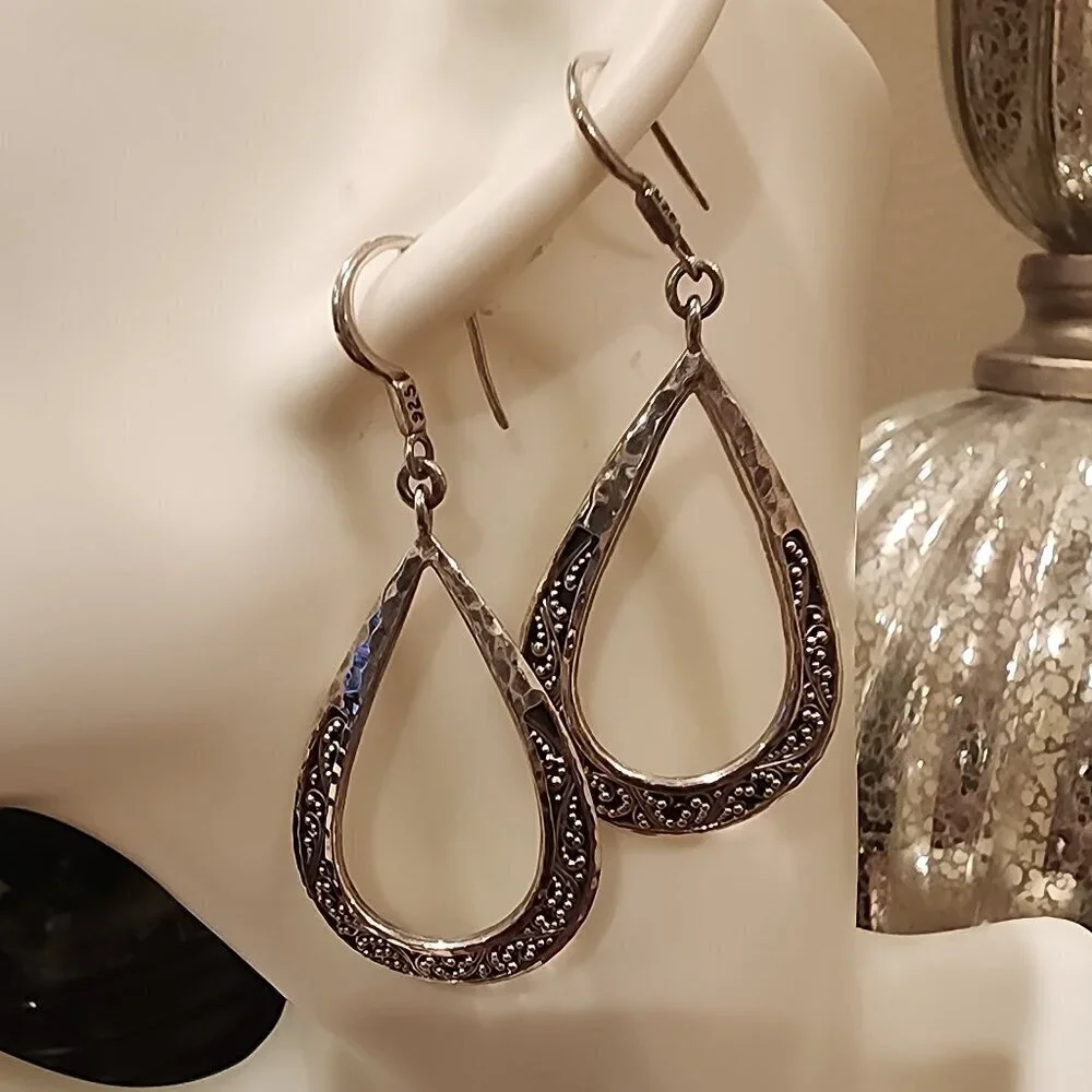 .925 Heavy Sterling Silver Earrings